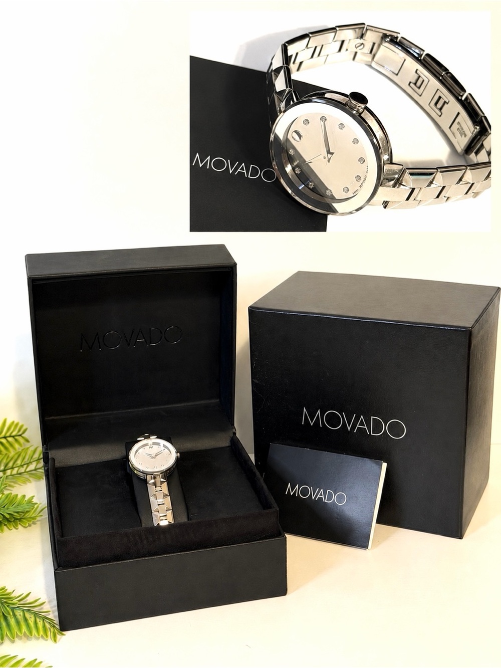 Movado Museum Women’s Watch | Silver Tone | Diamond Accent | Sapphire Crystal